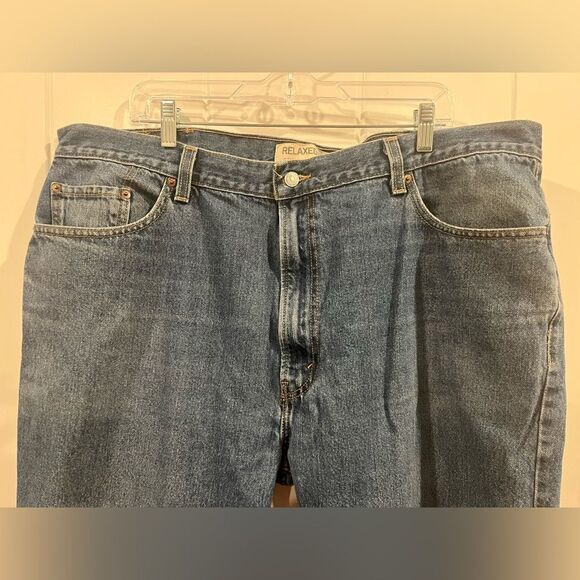 Levi's 550 Jeans Mens 44x30 Blue Denim Relaxed Fit Straight‎ Leg - Picture 3 of 9
